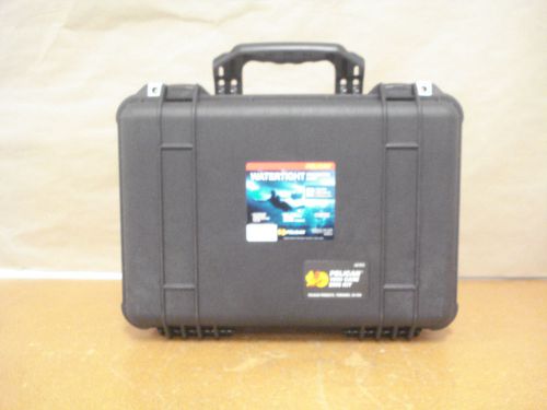 Pelican 1500ems black ems case, water tight, ems inserts new for sale