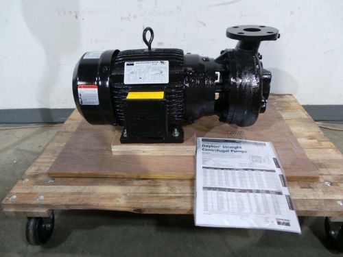 Dayton 5 hp 3 phase cast iron straight centrifugal pump for sale