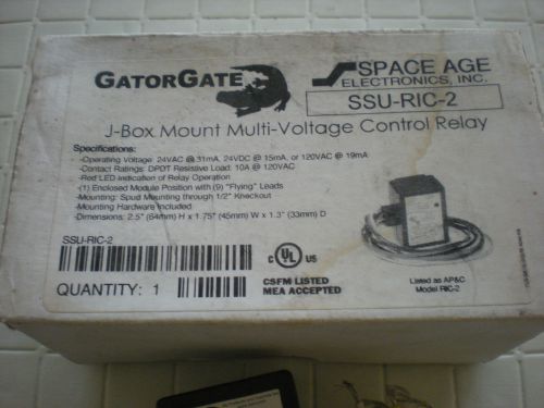 Gator gate ssu-ric-2j box mount multi-voltage control relay for sale
