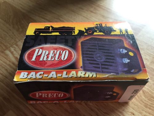 NEW Preco Bac-A-Larm Model 230 Backup Alarm 97dB 12VDC SAEW J994 Type C