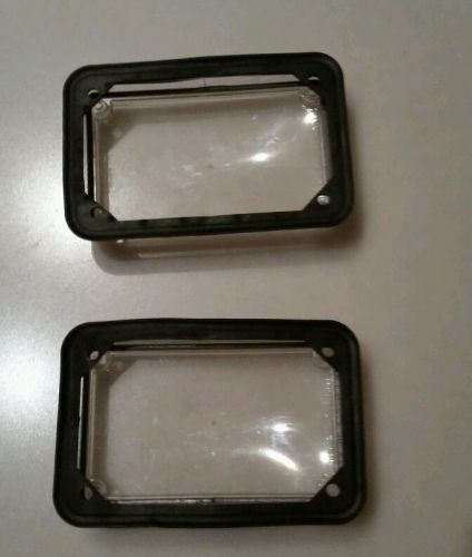 (Qty 4) Whelen 400 series clear lens set with gaskets