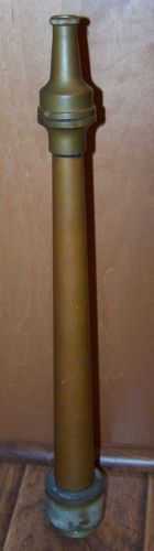 Vintage fire hose nozzle brass &amp; copper 20-1/2&#034; long for sale