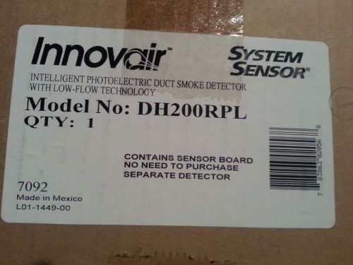 New DH200 RPL Innovair System Sensor Intelligent duct smoke detector