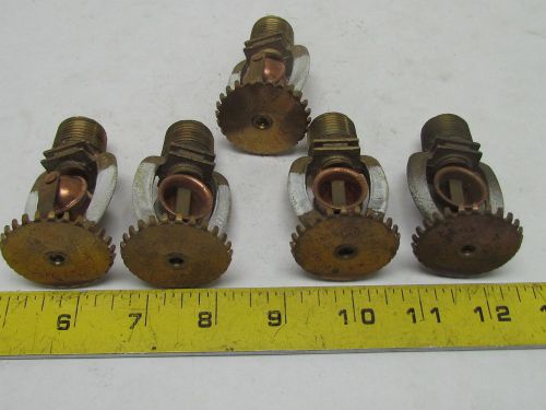 212Deg F Fire Sprinkler Head 1/2&#034; Male NPT Lot of 5 SSU-3 F950