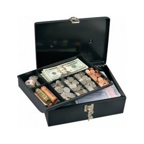 Safe Deposit Box Locking Cash Box Jewelry Safety Money Tray Security Storage Box