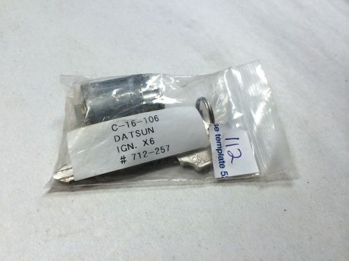 Lock Cylinder with Keys for Datsun, IGN. X6, C-16-106, #712-257