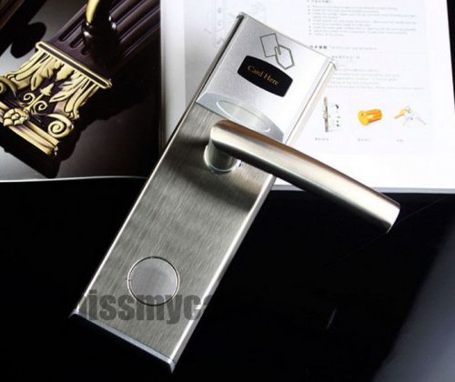 Digital id card access control door lock + backup keys heavy-duty brand new for sale
