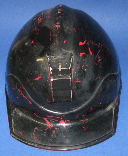 L@@K Vintage E.D. Bullard hard-boiled safety helmet 702 cap w/AL-20 lamp bracket
