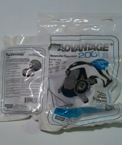 LOT of 20 LARGE Advantage 200LS Respirator Facepiece Dust Mask + 20 Cartridges