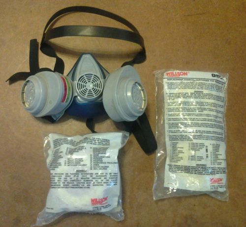 MSA respirator gas mask with gme -p100