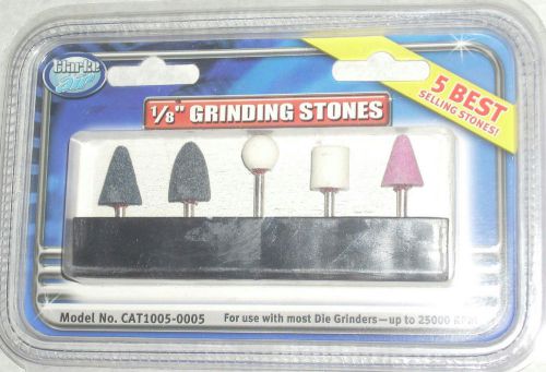 Clarke cat1005-0005 mounted grinding stone 5pc set 1/8&#034; shank 25000 rpm for sale