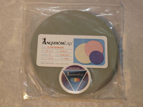 AngstromLap SC30F503N100 Silicon Carbide Lapping Films 5&#034; Gray color 30 ?m