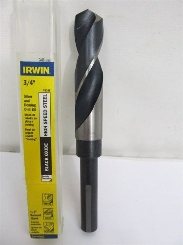 Irwin 91148, 3/4&#034;, HSS, S &amp; D Reduced Shank Drill Bit