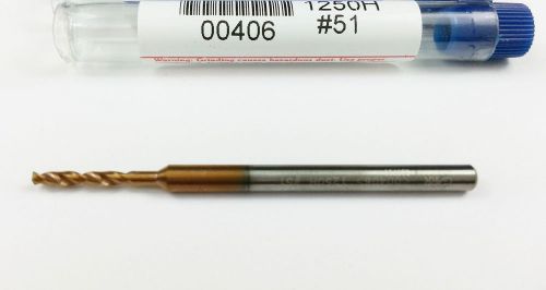 Garr #51 solid carbide 1250h helica coated 5xd micro drill for exotics (g328) for sale