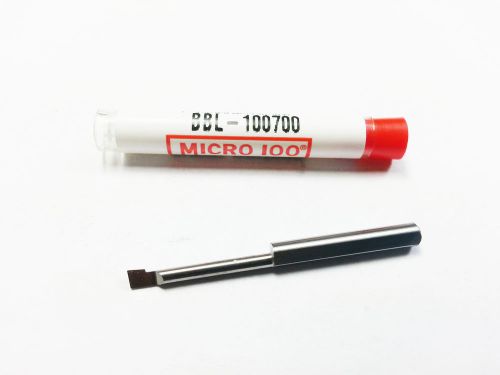 .100&#034; x .700&#034;  Micro 100 Carbide LH Mini Boring/Threading Bar (N 840)