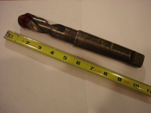 Taper Shank Drill  1 3/32 &#034; Union Twist Drill Co.  Made in USA  9 1/2&#034; Overall
