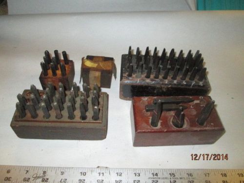 MACHINIST LATHE MILL NICE Lot of Letter &amp; Number Steel Stamp s