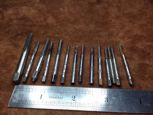 14pc Vintage Tap Assortment - Ace, Greenfield, Morse, Card, P&amp;W, King, Etc