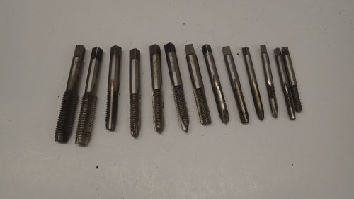 Lot of 13 Taps of Various Sizes and Brands