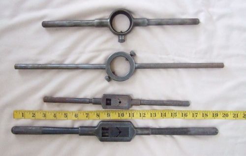 Tap and Die handle lot Greenfield machinist tools large wrench made in USA