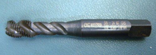 Osg hy-pro 3/8&#034; - 24 nf gh3 hse spiral flute tap - japan - lightly used for sale