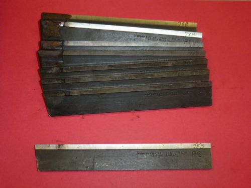 LOT of (8) EMPIRE TOOL Co. PARTING CUT-OFF BLADES, P6, CARBIDE TIPPED
