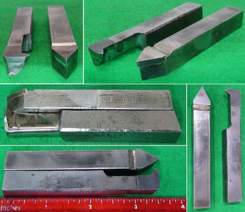 2 carbide internal external threading 1/2 lathe tool bits machinist gunsmith lot for sale