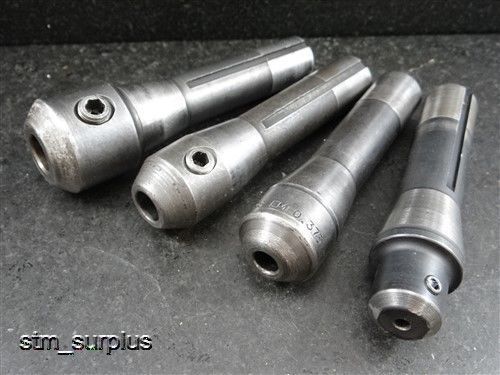 LOT OF 4 END MILL TOOL HOLDERS W/ R8 SHANKS