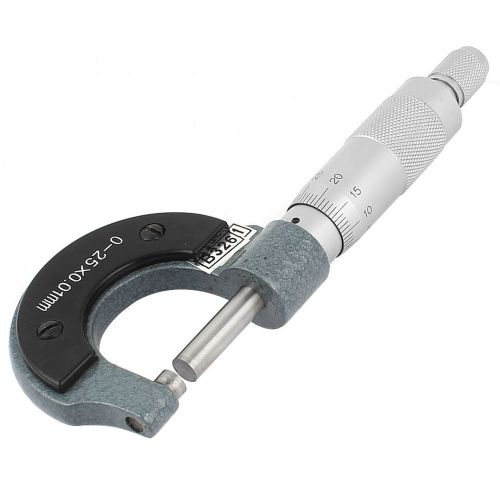 Metal 0-25mm 0.01mm gauge outside metric micrometer mechanist tool for sale