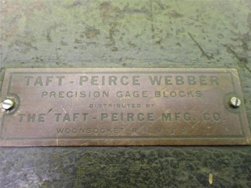 Taft-Pierce Webber Precision Gage Blocks set (incomplete)