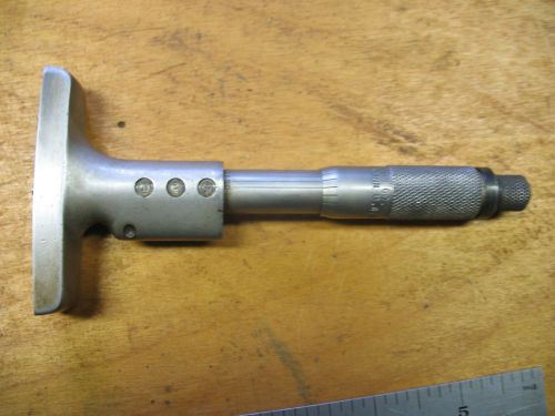 Vintage j. t. slocomb 0-1&#034; &#034;digital&#034; speedmike depth micrometer for sale