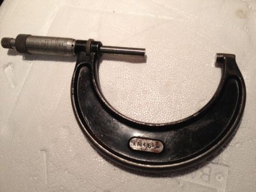 Starrett micrometer 2-3&#034; micrometer starrett inspection tools starrett 436 2-3&#034; for sale