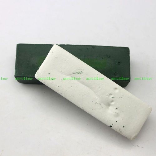 2 Pcs Abrasive Polishing Paste Buffing Compound Metal Brass Grinding White Green