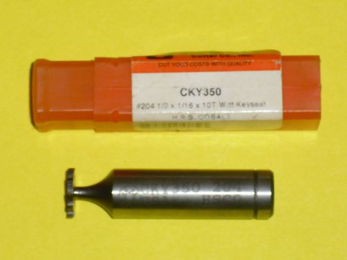 Woodruff keyseat cutter 1/2&#034; diameter 1/16&#034; width 1/2&#034; shank hss cobalt new for sale