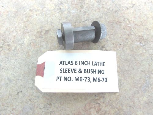 Original atlas craftsman 6&#034; metal lathe change gear sleeve &amp; bushing m6-73 m6-70 for sale