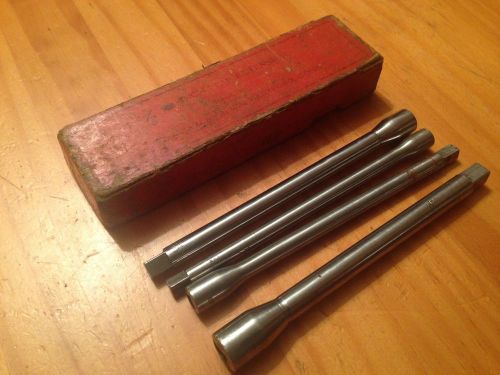 Lot of 4 tap extensions, 5&#034; the walton co &amp; allen mfg co 1/2 3/8 5/16 1/4 for sale