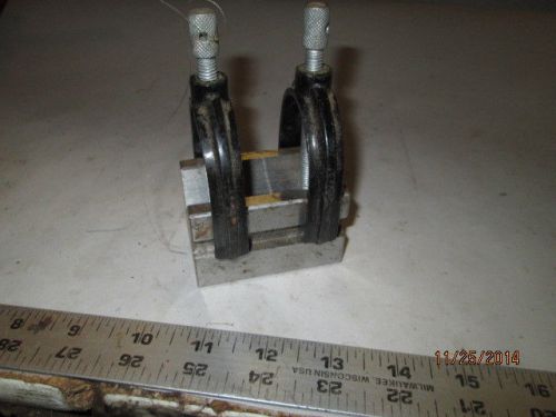 MACHINIST TOOLS LATHE MILL Large Machinist V Block and 2 Clamp s
