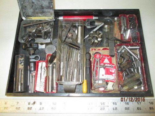 MACHINIST LATHE MILL Lot of Small Machinist Items Cutters Parts Etc