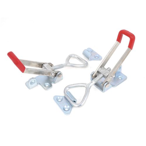 4003 300Kg 661 Lbs Holding Capacity Metal Latch Door Button Toggle Clamp 2 Pcs