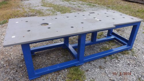 Welding table, big 102x43in al top, steel base, make offer for sale