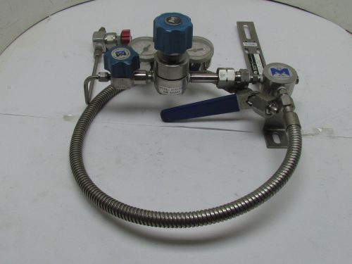 MMNF-0998-SA Single Stage/Station Manifold For 1% Co/N2 SS High Purity Regulator