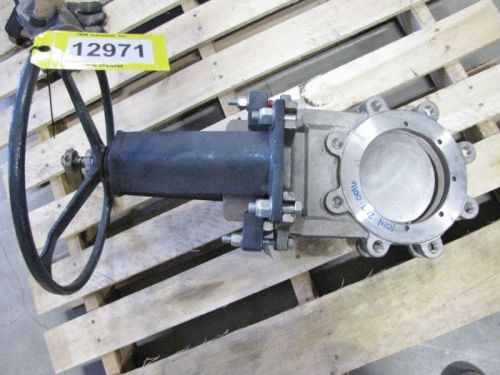 USED 6&#034; FABRI-VALVE C45 BI-DIRECTIONAL KNIFE GATE VALVE