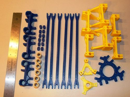 Rostok Delta 3d printer Plastic parts + iGus 8mm bearings+Printed Rods, PLA, NEW