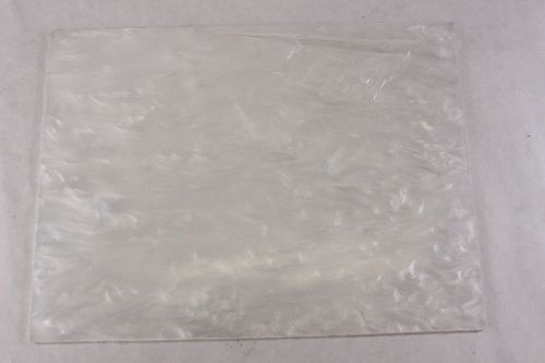 White Pearl Pearlescent Marble Acrylic Plexiglass Sheet 12&#034;x9&#034;x.125&#034;