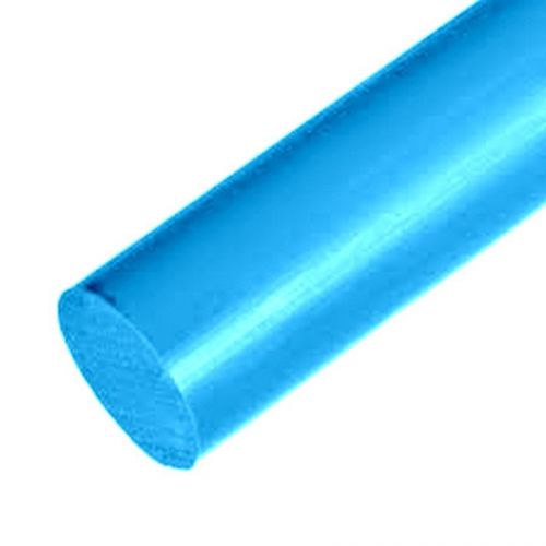 *liquidation* 1 3/4&#034; x 4&#034; powder blue - uhmw pe rod  3&#034;-5&#034; pieces for sale