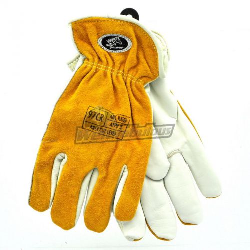 Revco 97CR Grain/Split Cowhide -- Kevlar Sewn Driver&#039;s Gloves, Medium