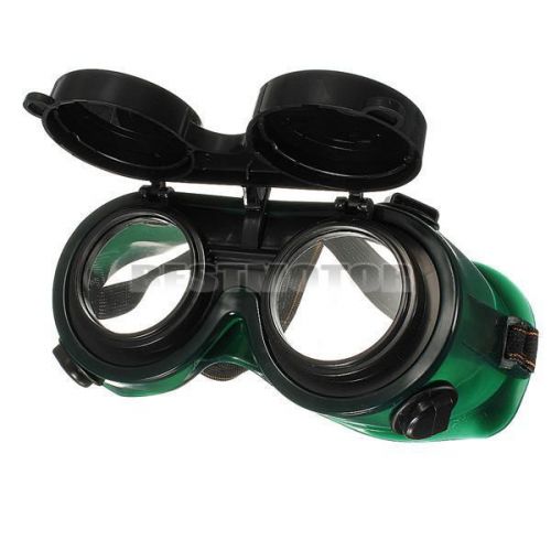 Welding safety goggle flip up glasses solder welder double lenses protect shield for sale