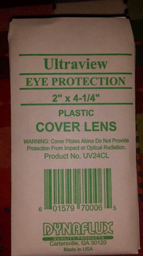 10 Lens Box ULTRAVIEW UV24CL COVER PLATES 2&#034; X 4 1/4&#034;  DYNAFLUX