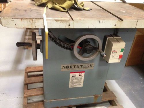 Northtech Machinery Table Saws 5 HP 3 Phase 230V 15A (2) Available