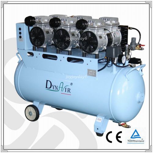2 pcs dynair dental oil free air compressor with air dryer da5003d fda ce for sale